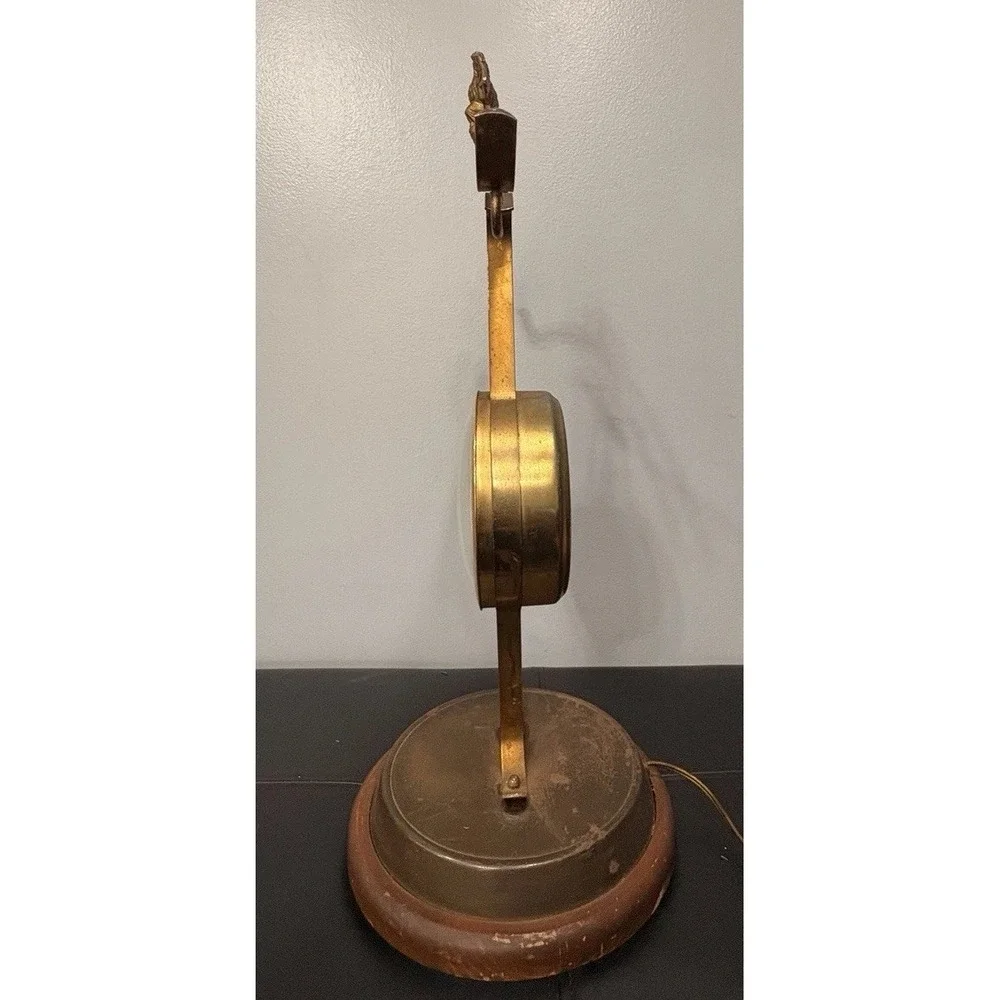 Vintage United Metal‎ Goods Electric Clock American Eagle Made In USA WORKS!